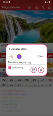 België Kalender android App screenshot 2